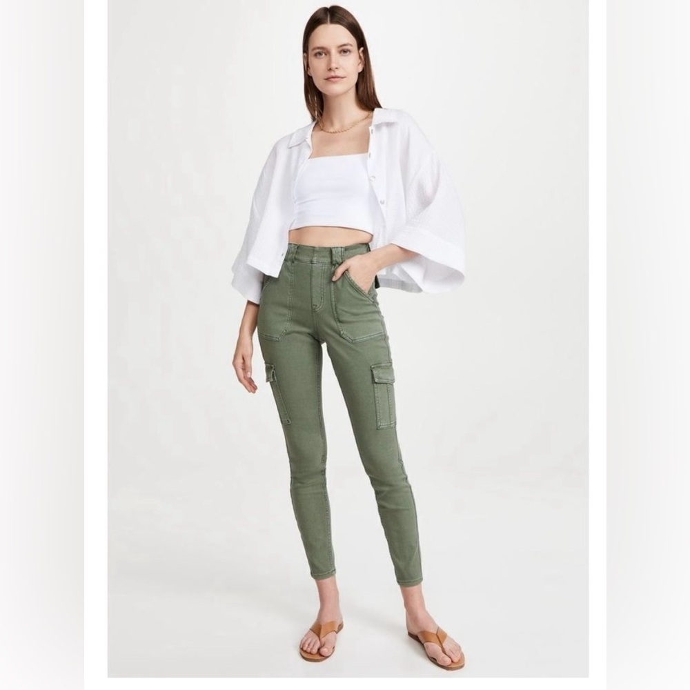 SPANX stretch twill cargo pants bottoms size M